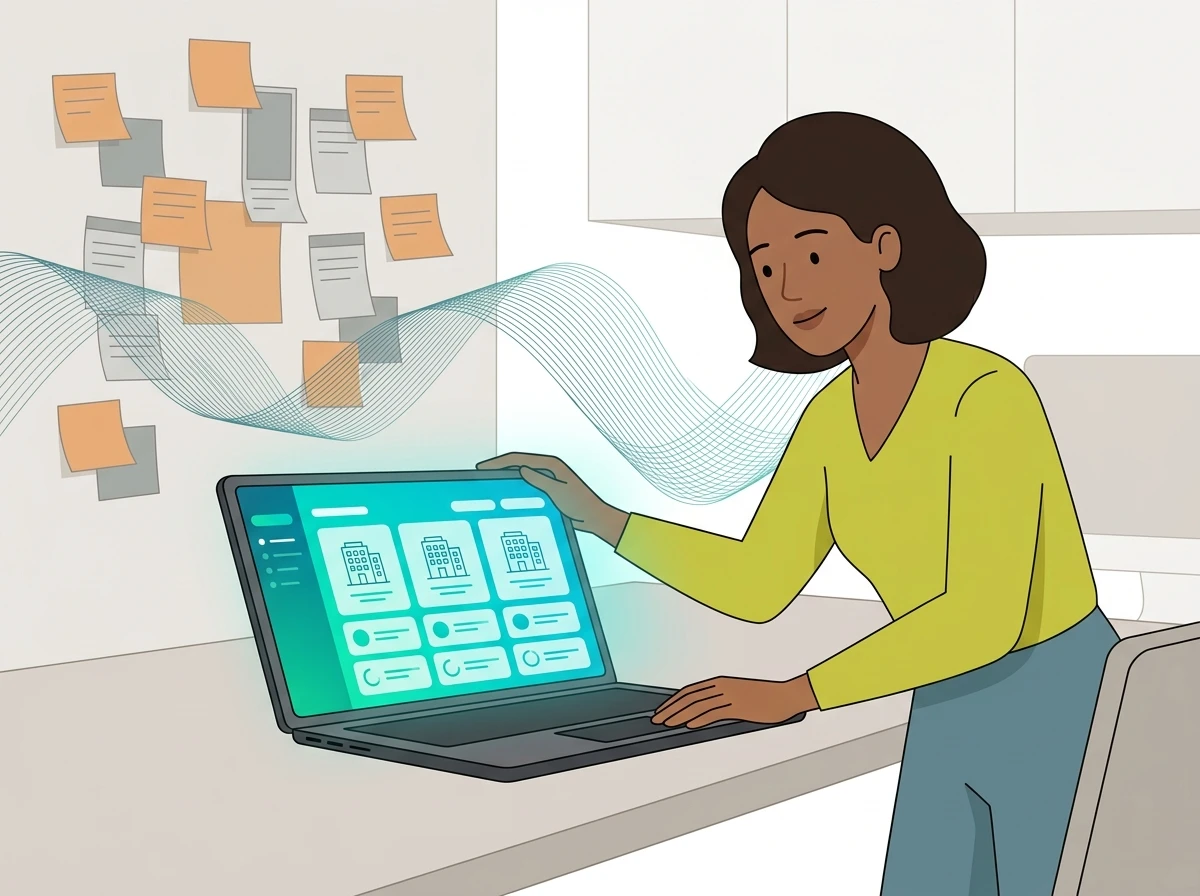 Operations leader discovering real-time monitoring dashboard
