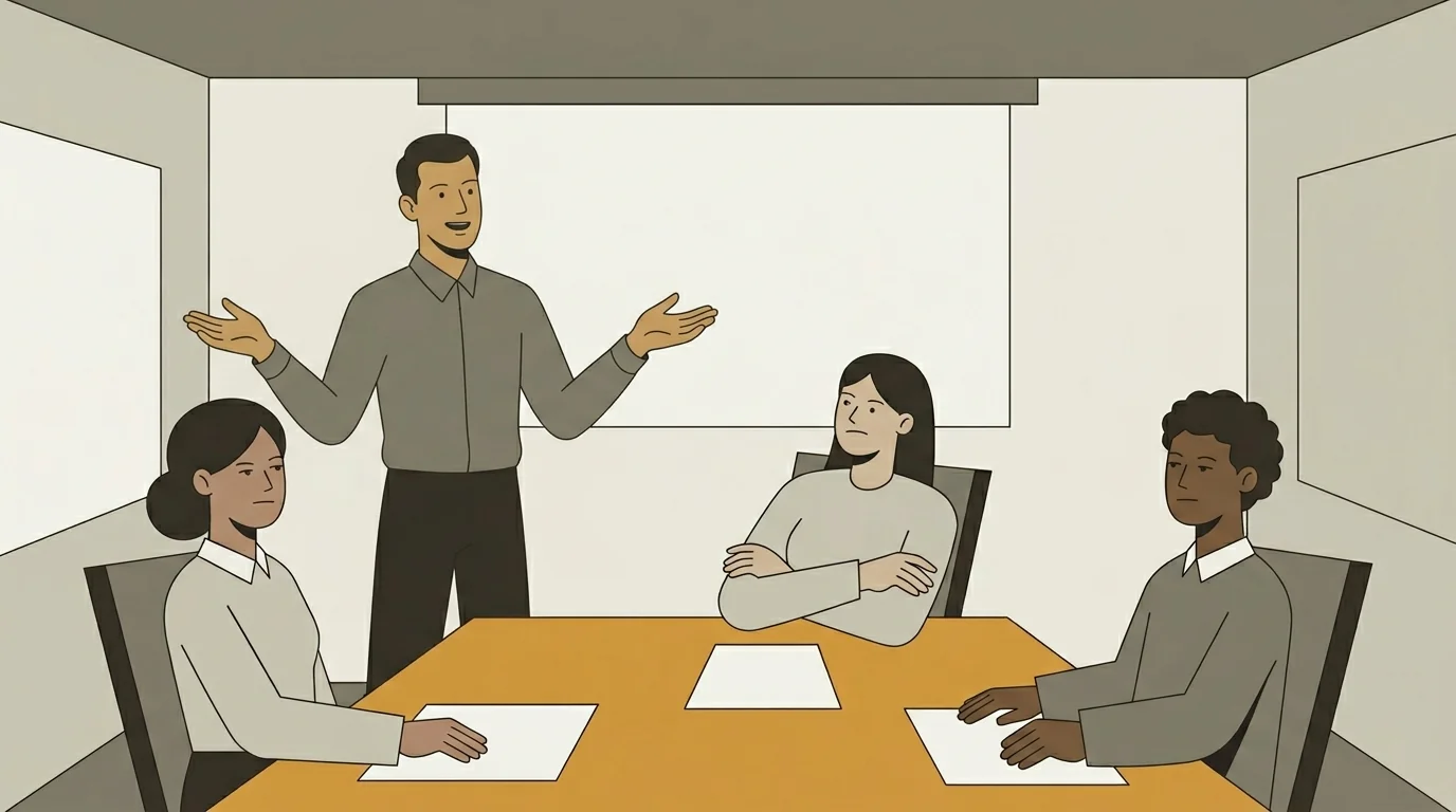Operations director presenting a budget request without data to back it up