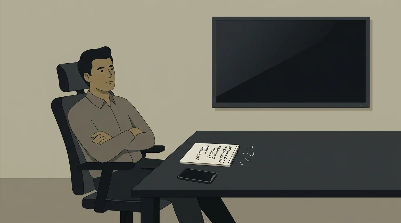 Operations manager making decisions without data
